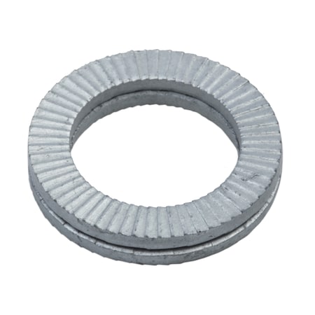 Wedge Lock Washer, Fits Bolt Size 24 Mm Steel, Zinc Flake Finish